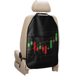 Stock Market Candlestick Print Car Seat Organizers