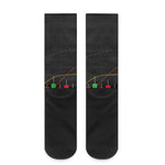 Stock Market Candlestick Print Crew Socks
