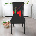 Stock Market Candlestick Print Dining Chair Slipcover
