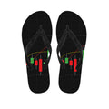 Stock Market Candlestick Print Flip Flops