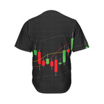 Stock Market Candlestick Print Men's Baseball Jersey