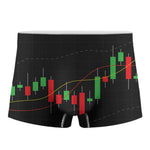 Stock Market Candlestick Print Men's Boxer Briefs