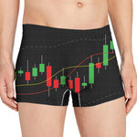 Stock Market Candlestick Print Men's Boxer Briefs