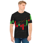 Stock Market Candlestick Print Men's T-Shirt