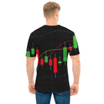 Stock Market Candlestick Print Men's T-Shirt