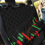 Stock Market Candlestick Print Pet Car Back Seat Cover