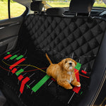 Stock Market Candlestick Print Pet Car Back Seat Cover