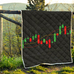 Stock Market Candlestick Print Quilt