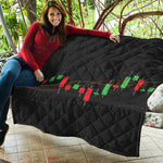 Stock Market Candlestick Print Quilt