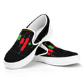 Stock Market Candlestick Print White Slip On Sneakers