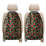 Strawberry And Flower Pattern Print Car Seat Organizers