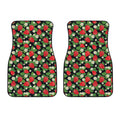 Strawberry And Flower Pattern Print Front Car Floor Mats