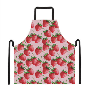 Strawberry Fruit Pattern Print Apron