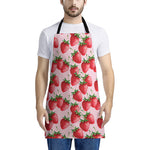 Strawberry Fruit Pattern Print Apron