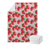 Strawberry Fruit Pattern Print Blanket