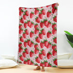 Strawberry Fruit Pattern Print Blanket