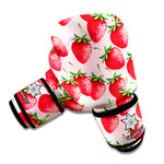 Strawberry Fruit Pattern Print Boxing Gloves