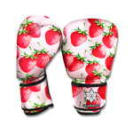 Strawberry Fruit Pattern Print Boxing Gloves
