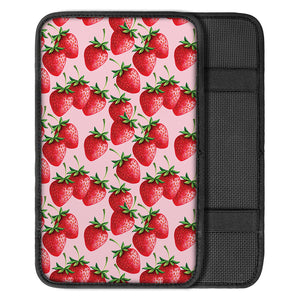 Strawberry Fruit Pattern Print Car Center Console Cover