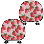 Strawberry Fruit Pattern Print Car Headrest Covers