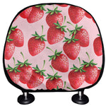 Strawberry Fruit Pattern Print Car Headrest Covers