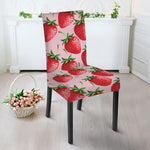 Strawberry Fruit Pattern Print Dining Chair Slipcover