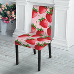 Strawberry Fruit Pattern Print Dining Chair Slipcover