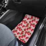 Strawberry Fruit Pattern Print Front and Back Car Floor Mats