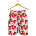 Strawberry Fruit Pattern Print Men's Shorts