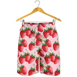 Strawberry Fruit Pattern Print Men's Shorts