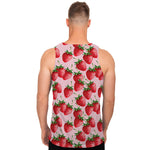 Strawberry Fruit Pattern Print Men's Tank Top