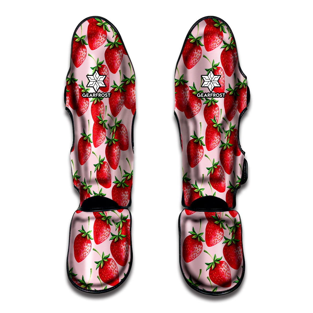 Strawberry Fruit Pattern Print Muay Thai Shin Guard