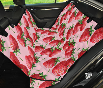 Strawberry Fruit Pattern Print Pet Car Back Seat Cover