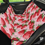 Strawberry Fruit Pattern Print Pet Car Back Seat Cover