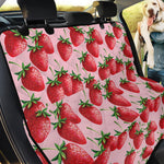 Strawberry Fruit Pattern Print Pet Car Back Seat Cover