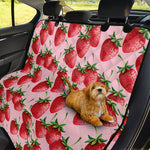 Strawberry Fruit Pattern Print Pet Car Back Seat Cover