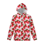 Strawberry Fruit Pattern Print Pullover Hoodie