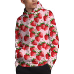 Strawberry Fruit Pattern Print Pullover Hoodie
