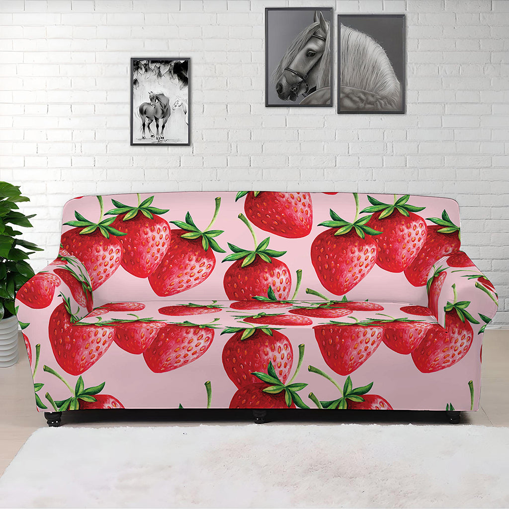 Strawberry Fruit Pattern Print Sofa Cover