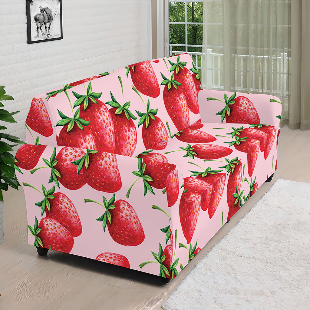 Strawberry Fruit Pattern Print Sofa Cover