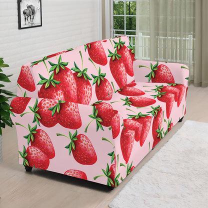 Strawberry Fruit Pattern Print Sofa Cover