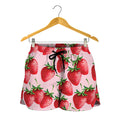 Strawberry Fruit Pattern Print Women's Shorts