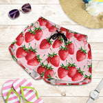 Strawberry Fruit Pattern Print Women's Shorts