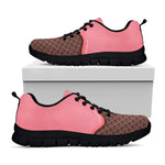 Strawberry Ice Cream Melted Print Black Sneakers