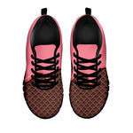 Strawberry Ice Cream Melted Print Black Sneakers