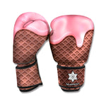 Strawberry Ice Cream Melted Print Boxing Gloves