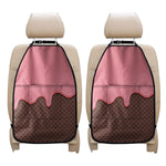 Strawberry Ice Cream Melted Print Car Seat Organizers