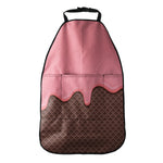 Strawberry Ice Cream Melted Print Car Seat Organizers