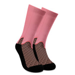 Strawberry Ice Cream Melted Print Crew Socks