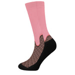 Strawberry Ice Cream Melted Print Crew Socks